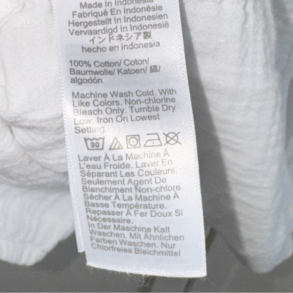 J. Crew Gauze White Button-Up Shirt Large Capsule Wardrobe Classic Minimalist - Picture 13 of 14